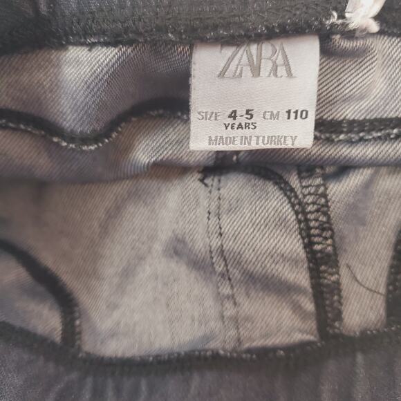 Zara Toddler Girls 4 5 Dark Ponte Jeggings Stretch Jeans Skinny Pants 4-5y 4T - Picture 6 of 6